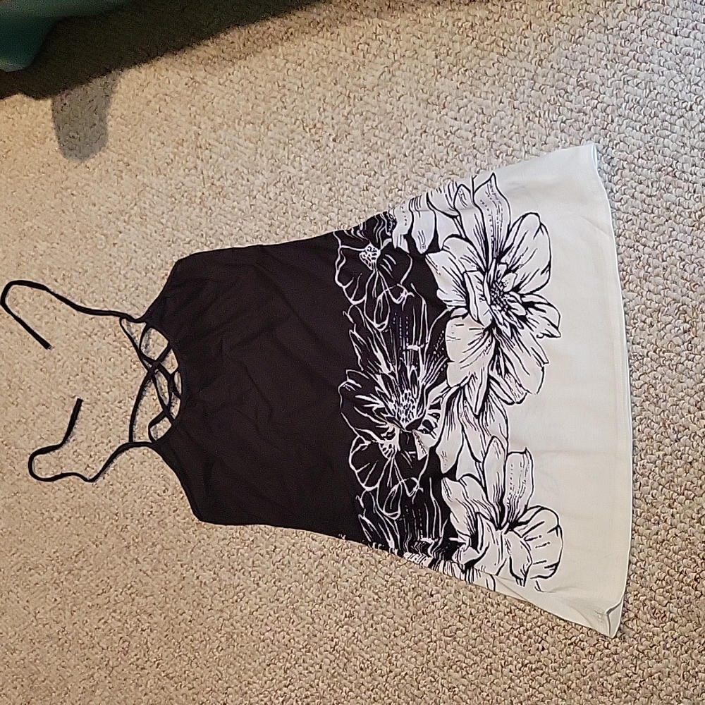 Black & White halter dress #177